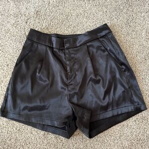 Akira Silk Silky Black Women's Dress Shorts